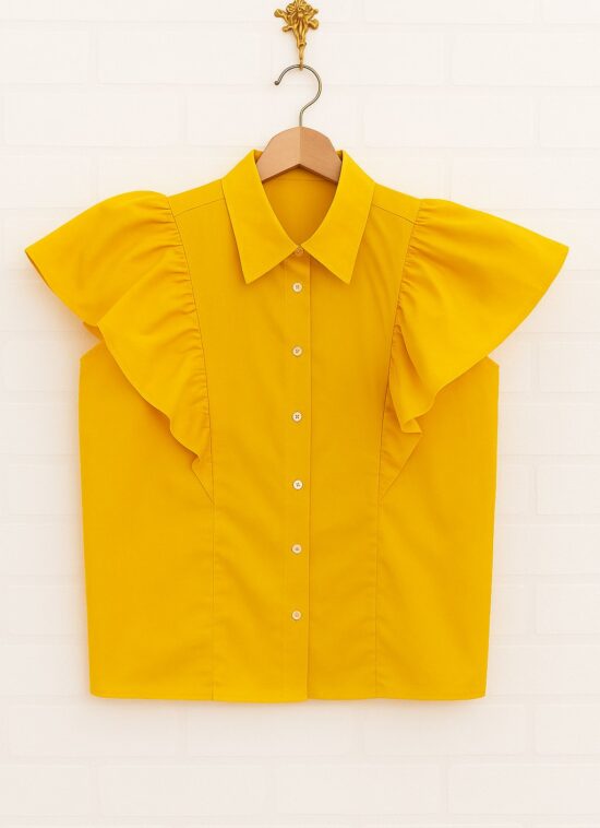 Αρχική 28 Πουκάμισο βαμβακερό με βολάν