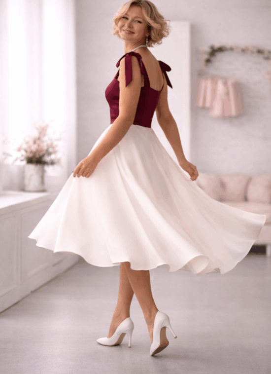 Burgundy Grace Dress