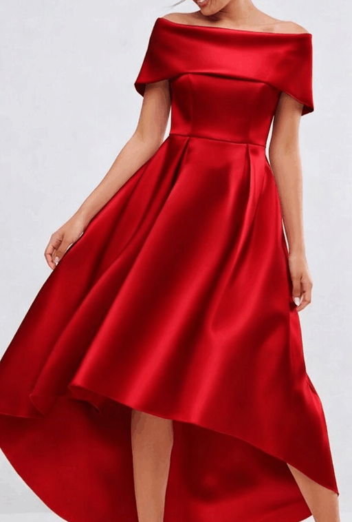 Ασύμμετρο σατέν φόρεμα “Jackie”