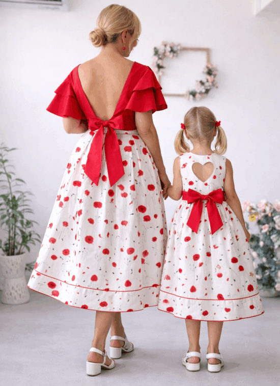 Σετ μαμά κόρη Παπαρούνες